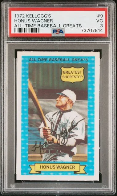 1972 Kellogg's All-Time Baseball Greats Honus Wagner #9 card image