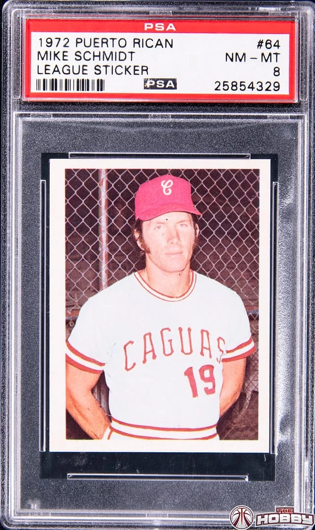 1972 Puerto Rican League Sticker Mike Schimdt #64 card image