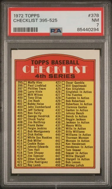 1972 Topps 395-525 #378 card image