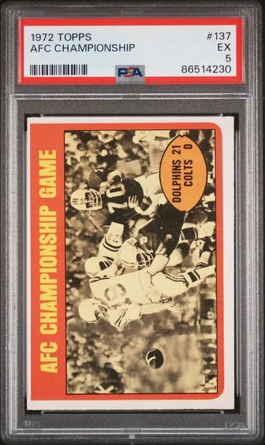 1972 Topps AFC Championship #137 card image