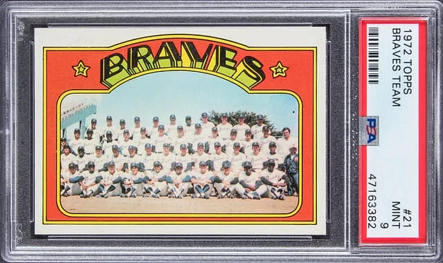 1972 Topps Atlanta Braves Team #21 card image