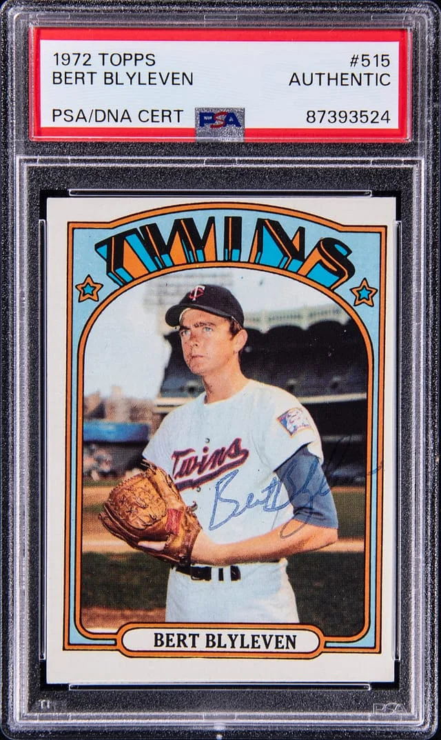 1972 Topps Bert Blyeven #515 card image