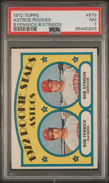 1972 Topps B.Fenwick/B.Stinson Astros Rookies #679 card image