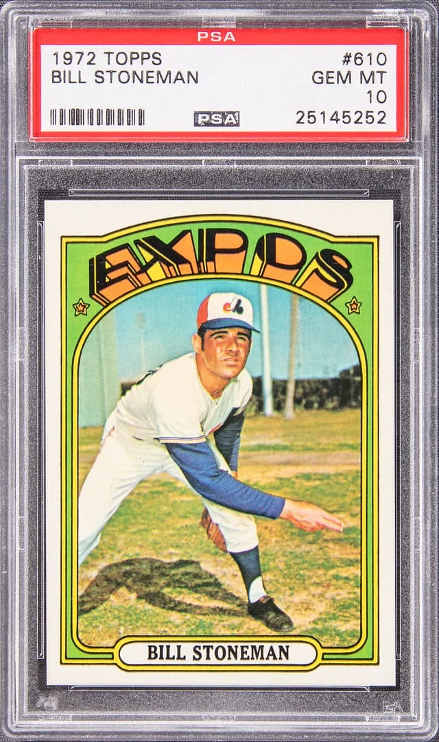 1972 Topps Bill Stoneman #610 card image