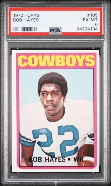 1972 Topps Bob Hayes #105 card image