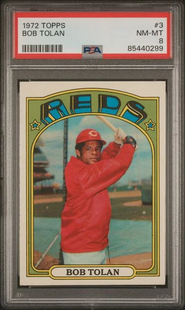 1972 Topps Bob Tolan #3 card image