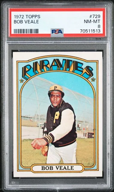 1972 Topps Bob Veale #729 card image