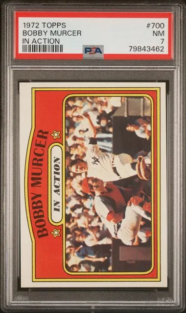 1972 Topps Bobby Murcer In Action #700 card image