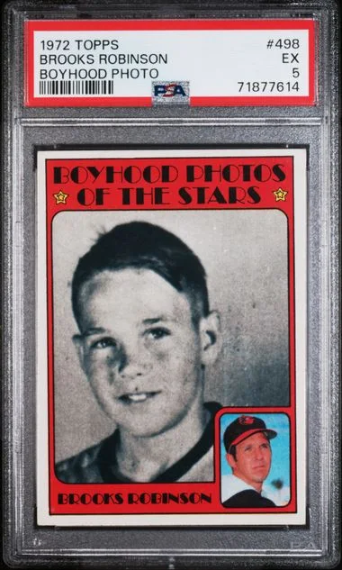 1972 Topps Brooks Robinson Boyhood Photo #498 card image