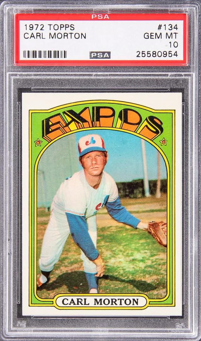 1972 Topps Carl Morton #134 card image