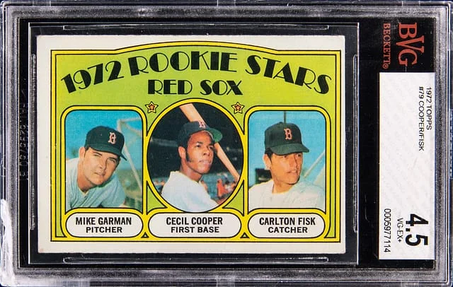 1972 Topps Carlton Fisk Red Sox Rookies #79 card image