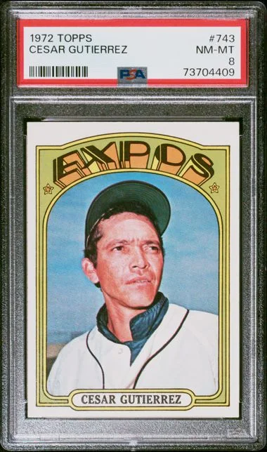 1972 Topps Cesar Gutierrez #743 card image
