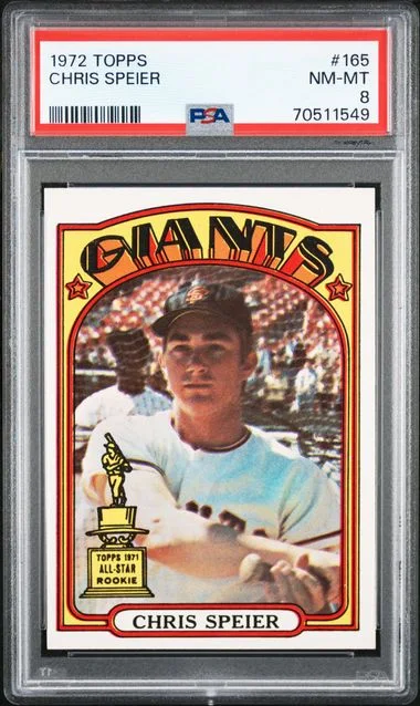 1972 Topps Chris Speier #165 card image