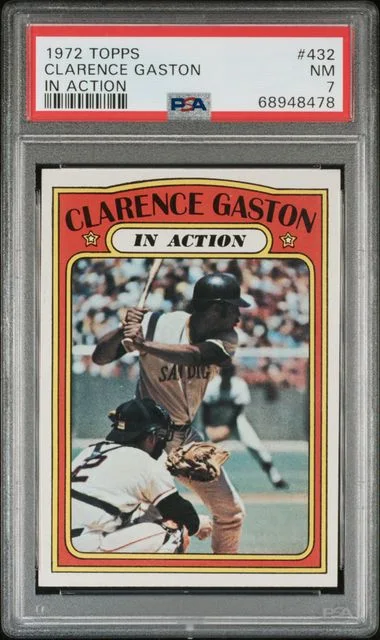 1972 Topps Clarence Gaston In Action #432 card image