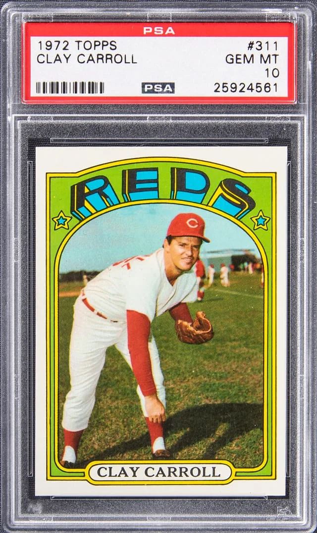 1972 Topps Clay Carroll #311 card image