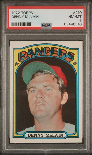 1972 Topps Denny McLain #210 card image