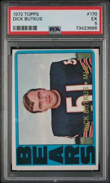 1972 Topps Dick Butkus #170 card image