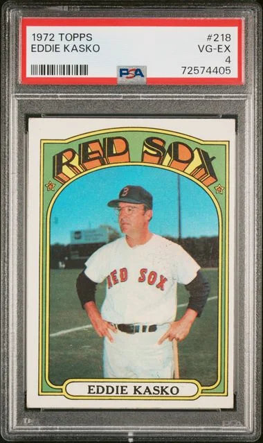 1972 Topps Eddie Kasko #218 card image