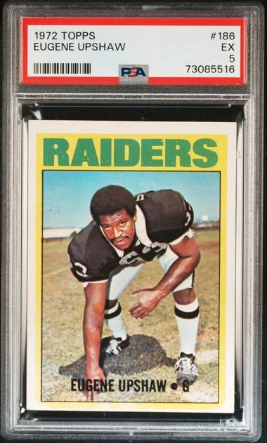 1972 Topps Eugene Upshaw #186 card image