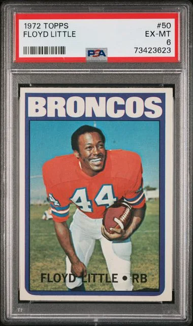 1972 Topps Floyd Little #50 card image