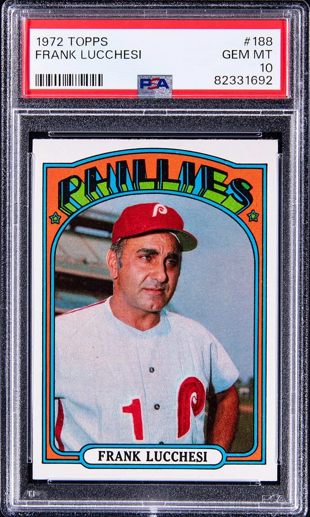1972 Topps Frank Lucchesi #188 card image