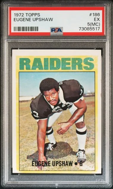 1972 Topps Gene Upshaw #186 card image