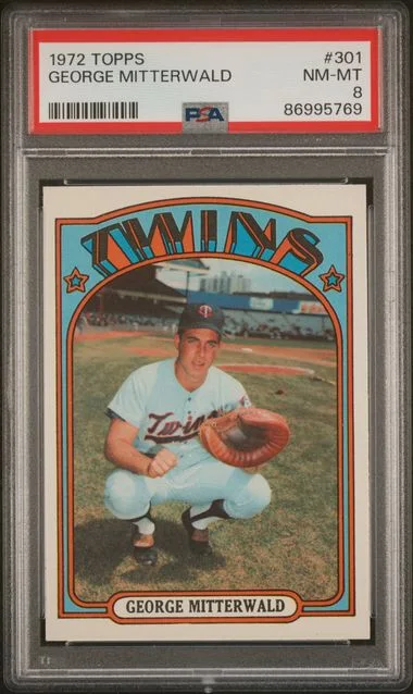 1972 Topps George Mitterwald #301 card image