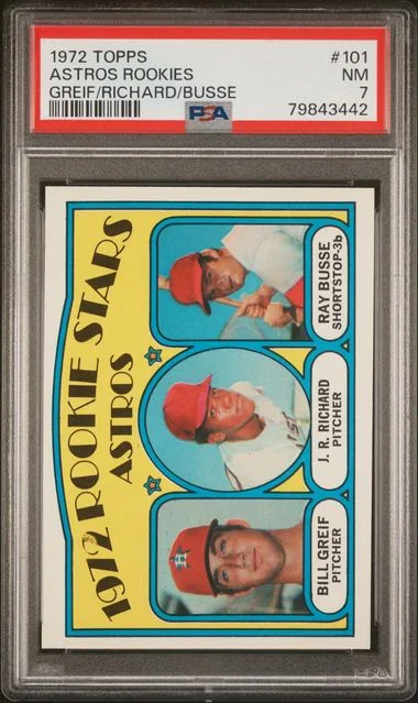 1972 Topps Greif/Richard/Busse Astros Rookies #101 card image