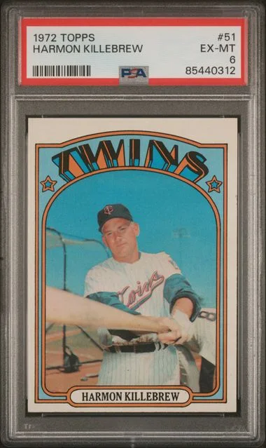 1972 Topps Harmon Killebrew #51 card image