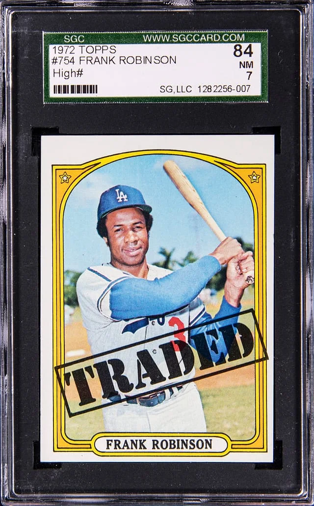 1972 Topps High# Frank Robinson #no-number card image