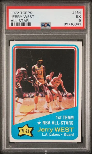 1972 Topps Jerry West All Star #164 card image