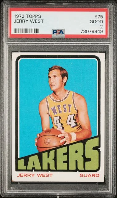 1972 Topps Jerry West #75 card image