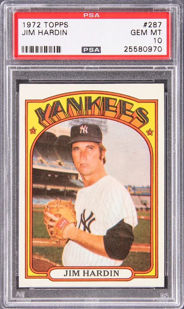 1972 Topps Jim Hardin #287 card image
