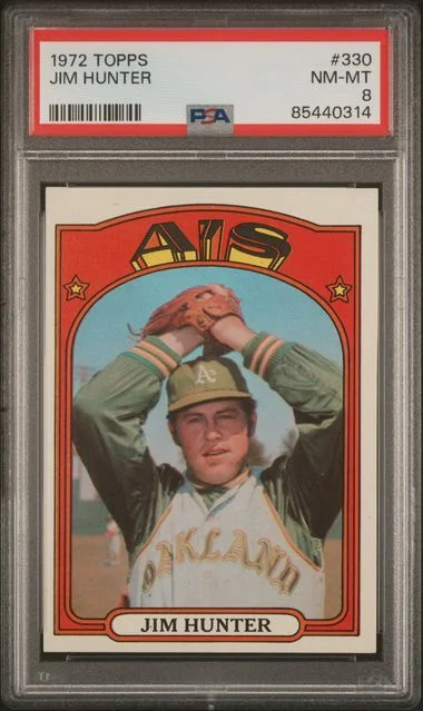 1972 Topps Jim Hunter #330 card image