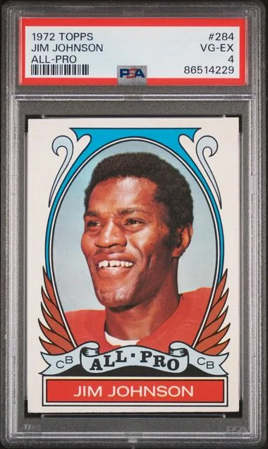 1972 Topps Jim Johnson All-Pro #284 card image