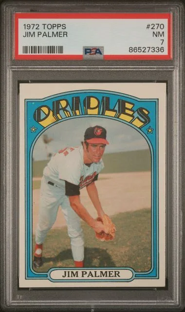 1972 Topps Jim Palmer #270 card image