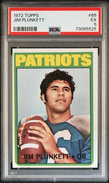 1972 Topps Jim Plunkett #65 card image