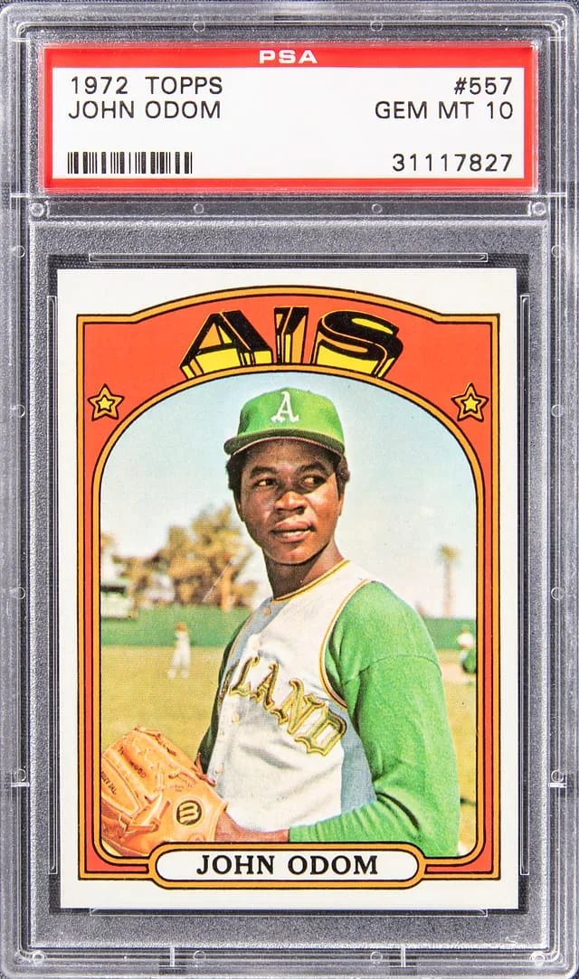 1972 Topps John Blue Moon Odom #557 card image