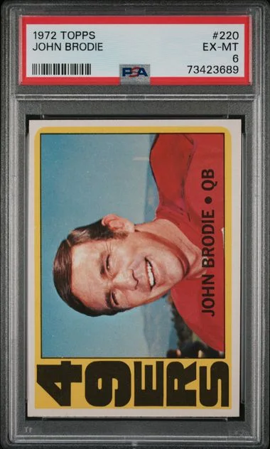 1972 Topps John Brodie #220 card image