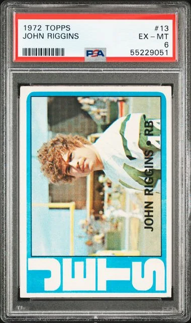 1972 Topps John Riggins #13 card image