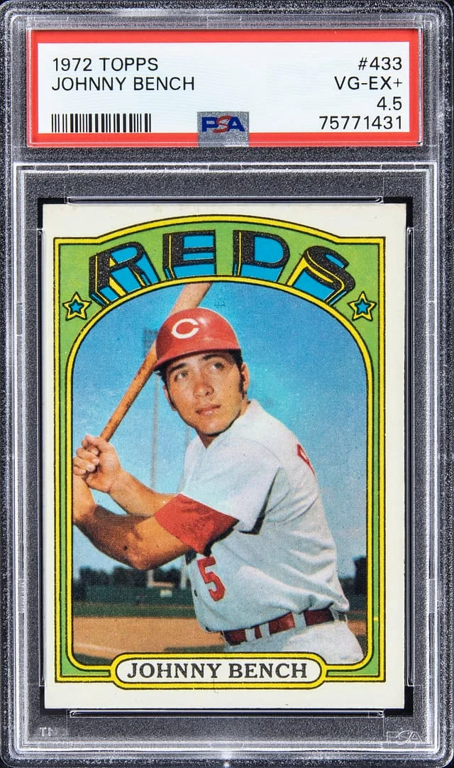 1972 Topps Johnny Bench #433 card image
