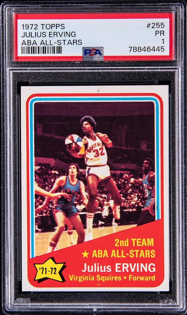 1972 Topps Julius Erving Aba All-Stars #255 card image
