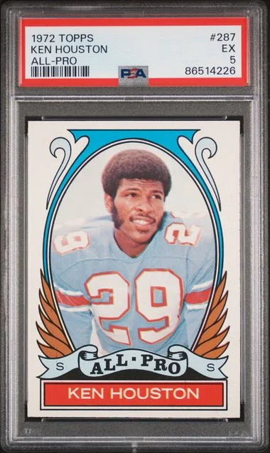 1972 Topps Ken Houston All-Pro #287 card image