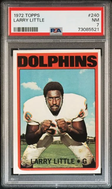 1972 Topps Larry Little #240 card image