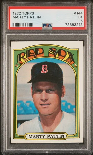 1972 Topps Marty Pattin #144 card image