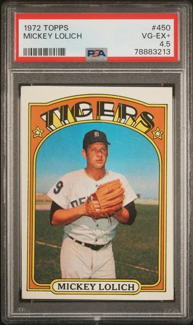 1972 Topps Mickey Lolich #450 card image