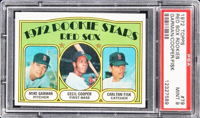 1972 Topps Mike Garman/Cecil Cooper/ Carlton Fisk Stars Red Sox #79 card image