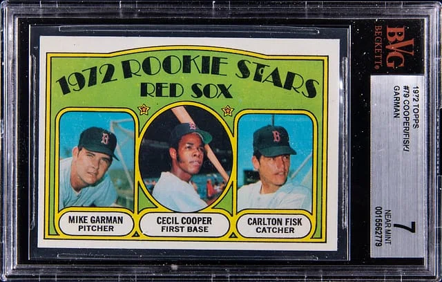 1972 Topps Mike Garman/Cecil Copper/Carlton Fisk #79 card image