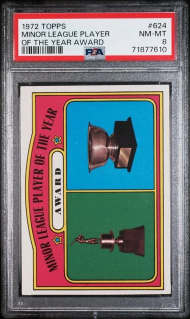 1972 Topps Minor League Player Of The Year Award #624 card image