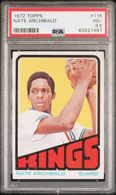 1972 Topps Nate Archibald #115 card image